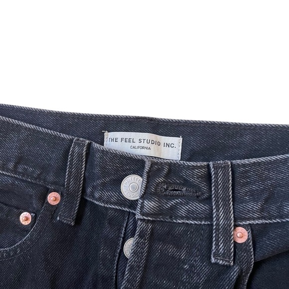 The FEEL STUDIO inc‎ Women's Genuine Jean in Black wash sz 24 TALL "No Tab" - Picture 3 of 4